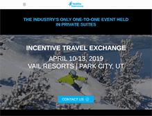 Tablet Screenshot of incentivetravelexchange.com